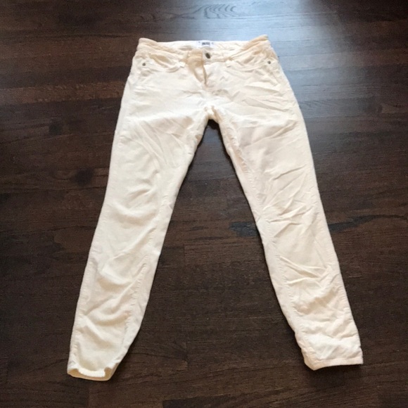 ivory velvet pants